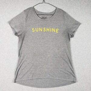 MODERN LUX Sunshine Graphic T-Shirt Gray Short Sleeve Crew Neck XXL